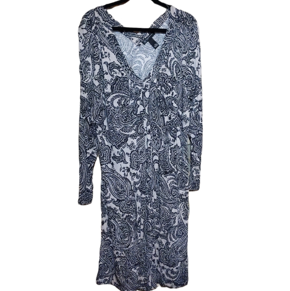 INC Modern Paisley print dress